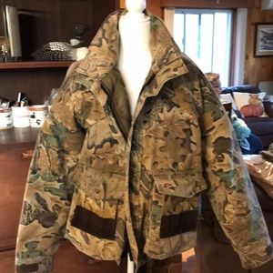 Vintage 10X Men’s Large Camouflage Gortex Insulated Hunting Jacket Heavy Duty 🦆